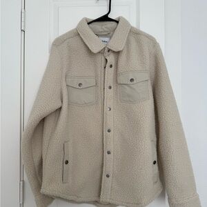 Goodfellow & Co Cream Lightweight Shirt Jacket